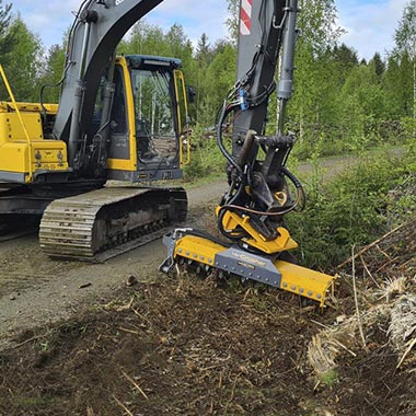 Mulcher for excavators