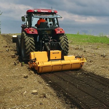 MeriCrusher Mj Mulcher doing forestry and land clearing work