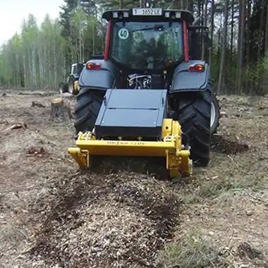 MeriStumper MJH 1.2 mulcher removing tree stumps